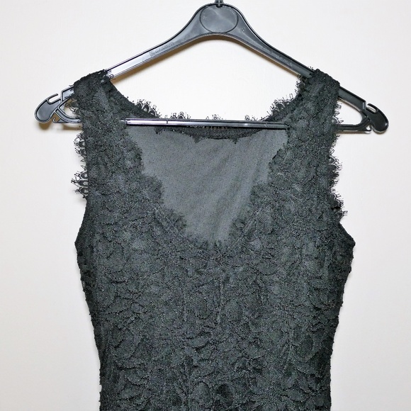 Jump! By Wendye Black Lace Sheath Dress sz Small - Picture 7 of 8